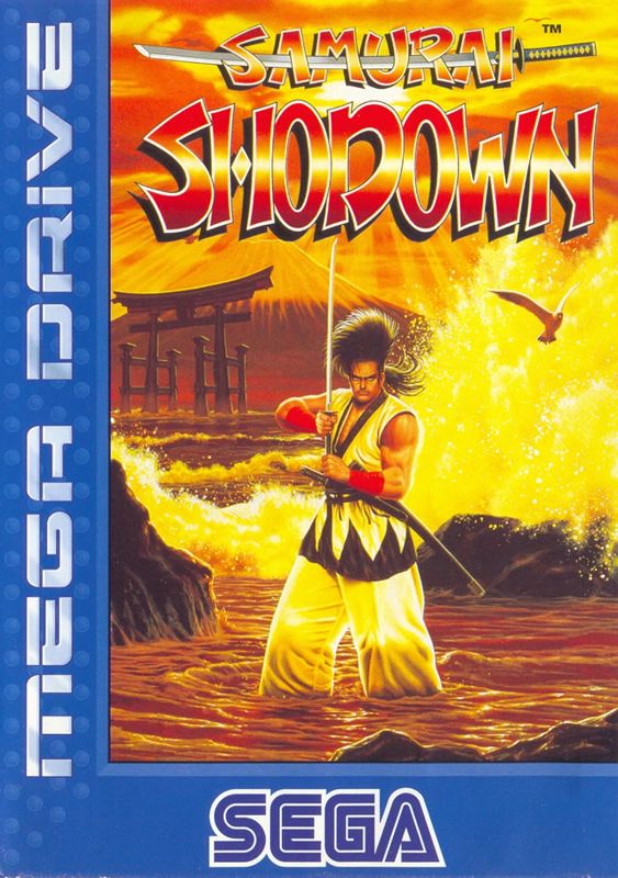 Samurai Shodown box art for Sega Mega Drive